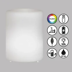 FHL easy Éclairage Led|Lampe solaires Ceppo LED Blanc, 1 lumière, Télécommandes, Changeur de couleurs
