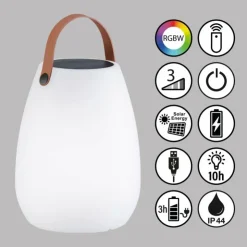 FHL easy Éclairage Led|Lampe solaires Ruby LED Blanc, 1 lumière, Télécommandes, Changeur de couleurs