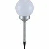 Lampe solaires Globo LED Argenté, 2 lumières