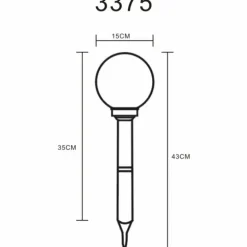Lampe solaires Globo LED Argenté, 2 lumières