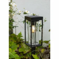 Lampe solaires Lutec Flair LED Noir, 1 lumière