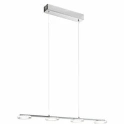 Luminaires Eglo Éclairage Led|Lampe suspendue Eglo CARTAMA LED Chrome, 4 lumières