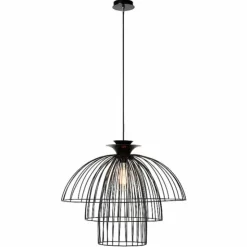 Luminaires Lucide Suspensions|Lampe suspendue Lucide LANTANA Noir, 1 lumière