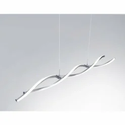 Luminaires Paul Neuhaus Éclairage Led|Lampe suspendue Paul Neuhaus POLINA LED Acier inoxydable, 2 lumières