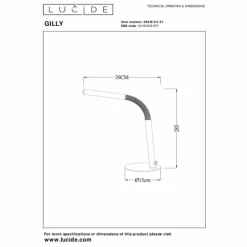 Luminaires Lucide Éclairage Led|Lampes de table Lucide GILLY LED Blanc, 1 lumière