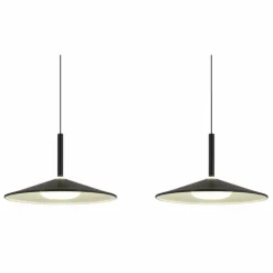 Luminaires Globo Lighting Éclairage Led|Lampone Suspension LED Noir, 1 lumière