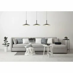 Luminaires Globo Lighting Éclairage Led|Lampone Suspension LED Noir, 1 lumière