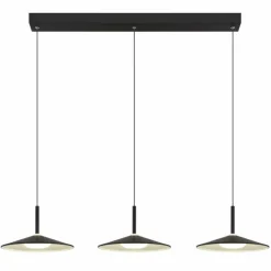 Luminaires Globo Lighting Éclairage Led|Lampone Suspension LED Noir, 1 lumière