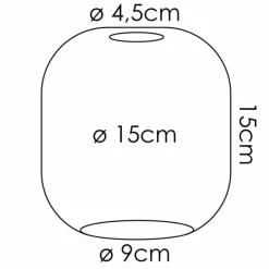 Lauden Verre de rechange 15 cm Ambre, Clair