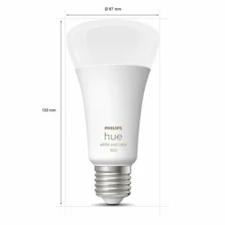 LED E27 15 Watt 2200 - 6500 Kelvin 1200 Lumen Philips Hue White & Color Ambiance