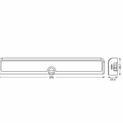 Luminaires Ledvance Éclairage Led|Led Luminaire sous meuble LED Blanc, 1 lumière