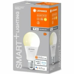 LEDVANCE SMART+ WiFi LED E27 9 watt 2700 kelvin 806 lumen