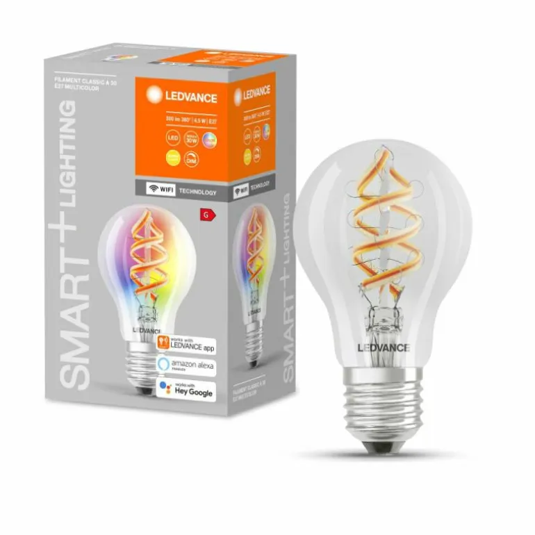 LEDVANCE SMART+ WiFi LED E27 4,5 watt 2700 kelvin 300 lumen