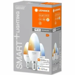 LEDVANCE SMART+ WiFi Lot de 3 LED E14 4,9 watt 2700-6500 kelvin 470 lumen