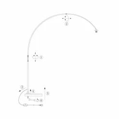 Luminaires Steinhauer Lampadaires Et Lampes Sur Pied|Light Lampadaire Noir, 1 lumière