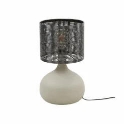 hofstein Lampes À Poser|Lilleballe Lampe à poser Crème, Gris, 1 lumière