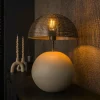 hofstein Lampes À Poser|Lilleballe Lampe à poser Gris, Sable, 1 lumière