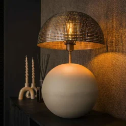 hofstein Lampes À Poser|Lilleballe Lampe à poser Gris, Sable, 1 lumière