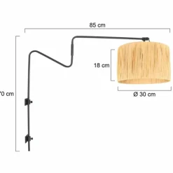 Luminaires Steinhauer Appliques|Linstrøm Applique murale Noir, 1 lumière