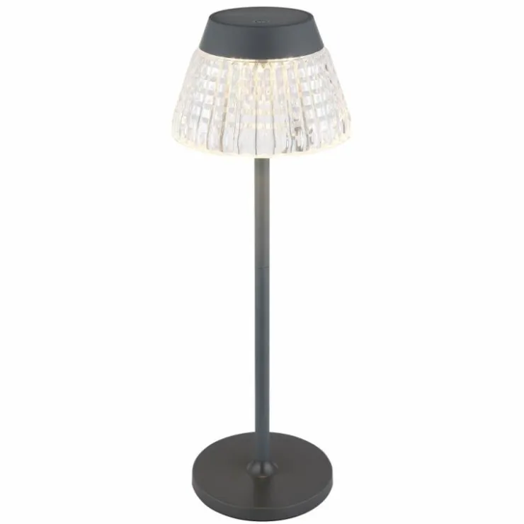 Luminaires Globo Lighting Éclairage Led|Lora Lampe à poser LED Anthracite, 1 lumière