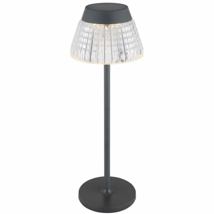 Luminaires Globo Lighting Éclairage Led|Lora Lampe à poser LED Anthracite, 1 lumière