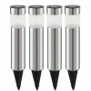 Lot de 5 lampes solaires Eglo SHINE LED Acier inoxydable, 4 lumières