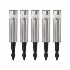 Lot de 5 lampes solaires Eglo SHINE LED Acier inoxydable, 5 lumières