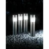 Lot de 4 lampes solaires Globo CHUNGI LED Acier inoxydable, 1 lumière