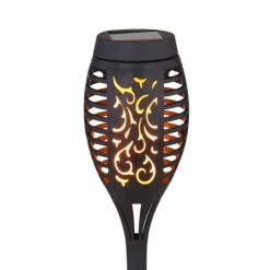 Lot de 12 lampes solaires Globo LED Noir, 12 lumières