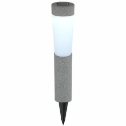 Lot de 2 lampes solaires Globo LED Gris, 1 lumière