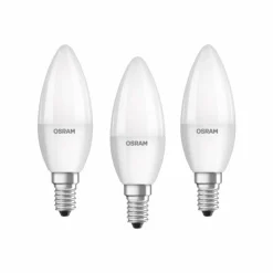 Lot de 3 Osram LED E14 5,7 Watt 2700 Kelvin 470 Lumen