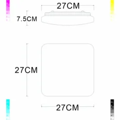 Luminaires Globo Lighting Éclairage Led|LUGO Plafonnier LED Blanc, 1 lumière