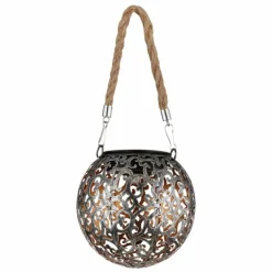 Luminaire déco Globo SOLAR LED Argent Oxydé, Cuivre, 1 lumière