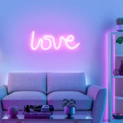 Luminaires Leuchten Direkt Éclairage Led|Luminaire déco Leuchten-Direkt NEON-LOVE LED Rose, 1 lumière