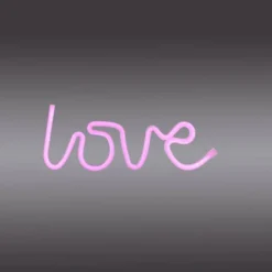 Luminaires Leuchten Direkt Éclairage Led|Luminaire déco Leuchten-Direkt NEON-LOVE LED Rose, 1 lumière