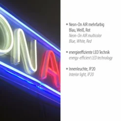Luminaires Leuchten Direkt Éclairage Led|Luminaire déco Leuchten-Direkt NEON-ON AIR LED Multicolore, 1 lumière