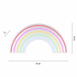 Luminaires Leuchten Direkt Éclairage Led|Luminaire déco Leuchten-Direkt NEON-RAINBOW LED Multicolore, 1 lumière