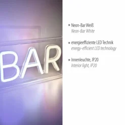 Luminaires Leuchten Direkt Éclairage Led|Luminaire déco Leuchten-Direkt NEON-BAR LED Transparent, 1 lumière