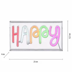 Luminaires Leuchten Direkt Éclairage Led|Luminaire déco Leuchten-Direkt NEON-HAPPY LED Transparent, 1 lumière