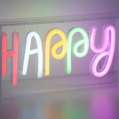 Luminaires Leuchten Direkt Éclairage Led|Luminaire déco Leuchten-Direkt NEON-HAPPY LED Transparent, 1 lumière