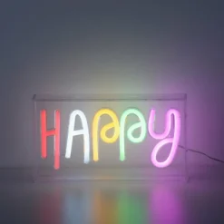 Luminaires Leuchten Direkt Éclairage Led|Luminaire déco Leuchten-Direkt NEON-HAPPY LED Transparent, 1 lumière