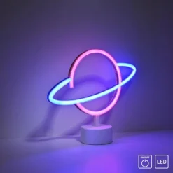 Luminaires Leuchten Direkt Éclairage Led|Luminaire déco Leuchten-Direkt NEON-SATURN LED Blanc, 1 lumière