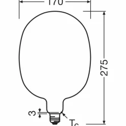 Luminaires Osram E27 7.3 Watt blanc chaud dimmable 806 Lumen