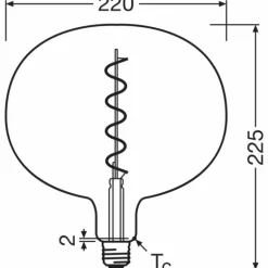 Luminaires Osram E27 4.5 Watt blanc chaud 150 Lumen