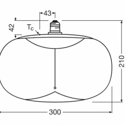 Luminaires Osram E27 12 Watt blanc chaud dimmable 350 Lumen