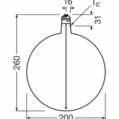 Luminaires Osram E27 4.8 Watt blanc chaud dimmable 100 Lumen