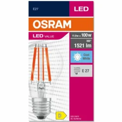 Luminaires Osram E27 LED 11 Watt blanc neutre 1521 Lumen