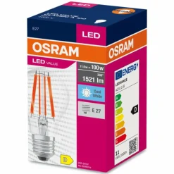 Luminaires Osram E27 LED 11 Watt blanc neutre 1521 Lumen