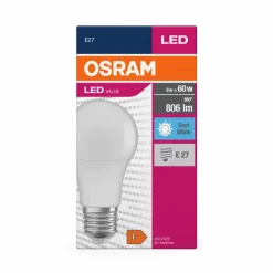Luminaires Osram E27 LED 8.5 Watt blanc neutre 806 Lumen