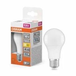 Luminaires Osram E27 LED 4.9 Watt blanc chaud 470 Lumen